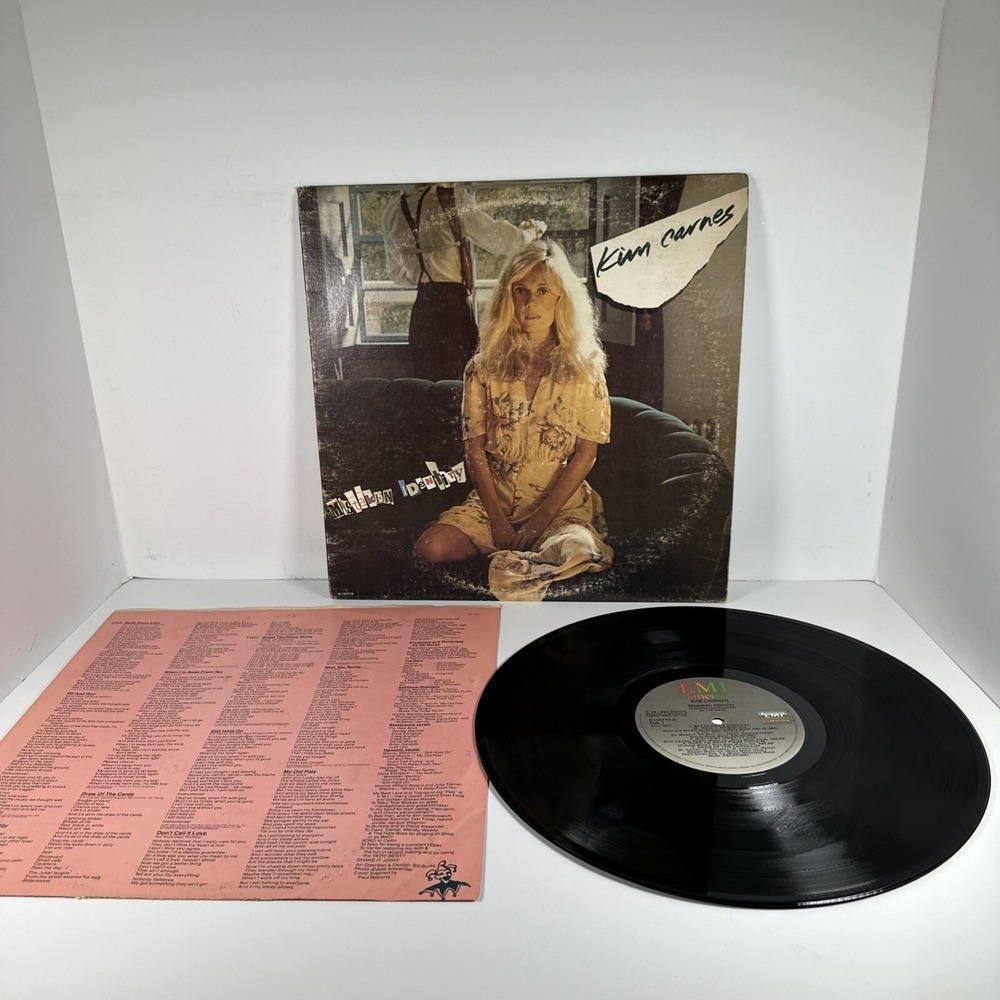 Kim Carnes Mistaken Identity Vinyl LP 1981 EMI America SO-17052 Insert/Lyrics